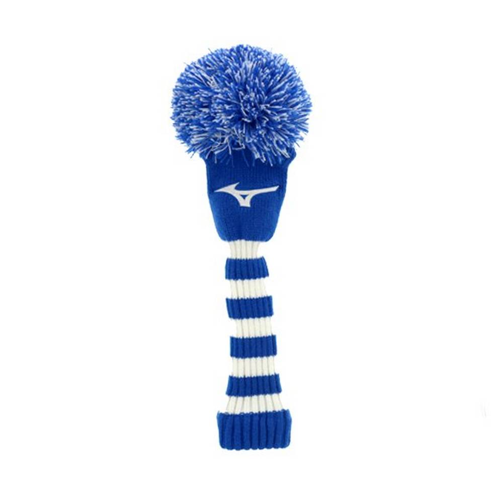 Mizuno Knit Pom Fairway - Bayan Baş Örtüsü - Mavi/Beyaz Türkiye (ENXGQI-317)